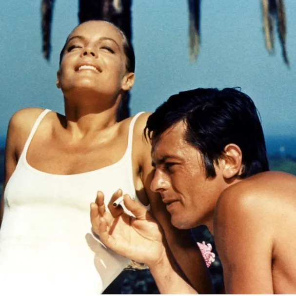 Alain Delon y Romy Schneider